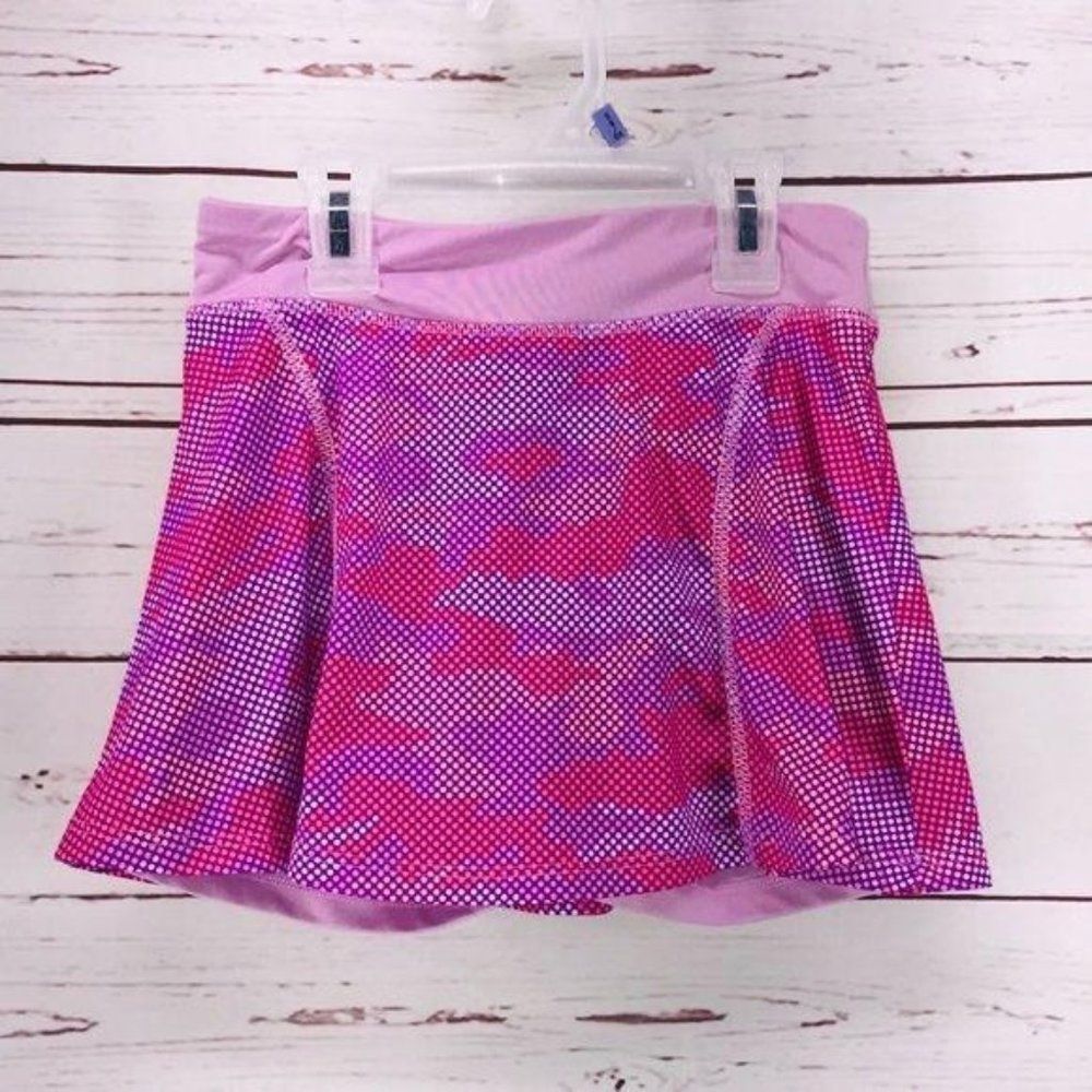 Danskin Now Pink And Purple Girl's Camo Skort